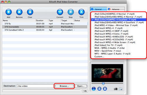 Convert videos to iPod on Mac, Mac convert videos to iPod, video to iPod converter on Mac