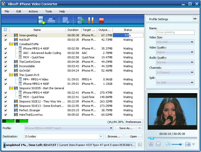 Xilisoft iPhone Video Converter - video converter for iPhone